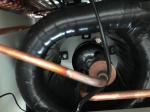 Outdoor Ductless Electric Air Source Heat Pump Double Thread Copper Tube