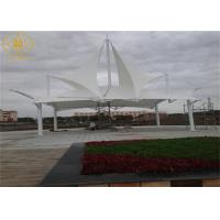 Buy cheap White Tensile Canopy Structures Landscape Tensile Membrane Fabric Structure product