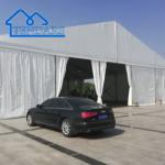 Outdoor White Warehouse Storage Tent Temporary For Work Construction Tent