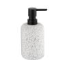 Buy cheap Grey Terrazzo Bathroom Accessories Set Round For Bathroom Cleaning With Black Parts from wholesalers