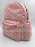White Dots 190T Polyester Kids School Backpacks Waterproof Lightweight