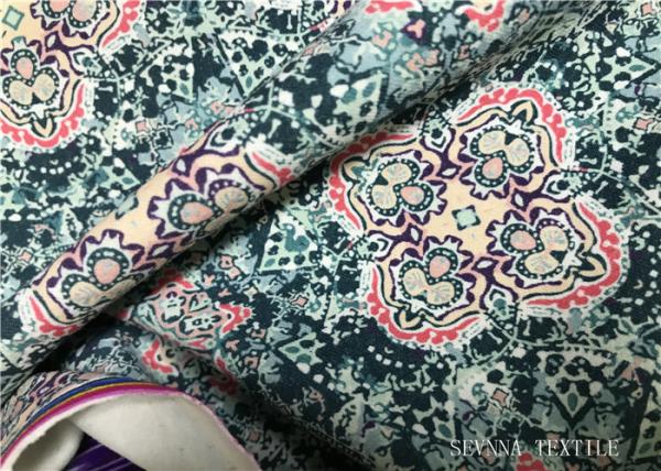 Foil Printing Eco Friendly Swimwear Fabric Sparkling Bling Unifi Repreve