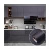 Buy cheap Modern Design PVC Dark Gray Glossy Foil Sticker for Removable Furniture Wallpaper Kitchen Cabinet Door Paper from wholesalers