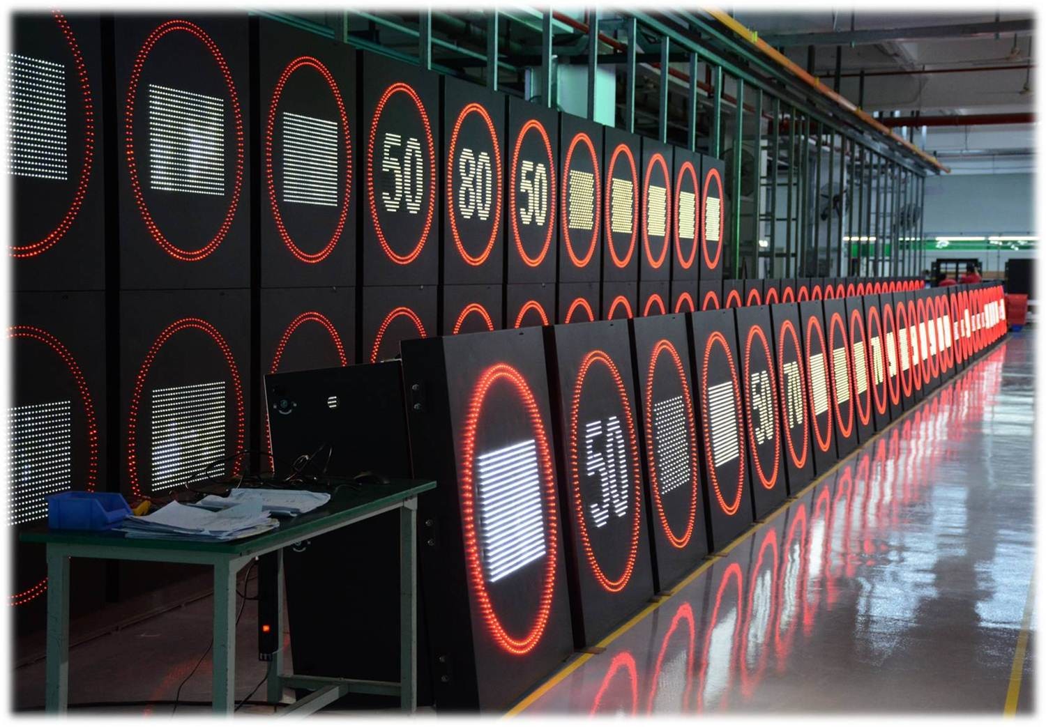 Digital IP65 Electric Speed Limit Sign Traffic Dynamic LED Display