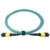 Buy cheap B Type Polarity MPO Patch Cable Multi Mode LSZH Material 3m Length Aqua Color from wholesalers