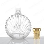 Glass Collar 750ml Tequila Vodka Spirits Bottle With Lid And Custom Logo