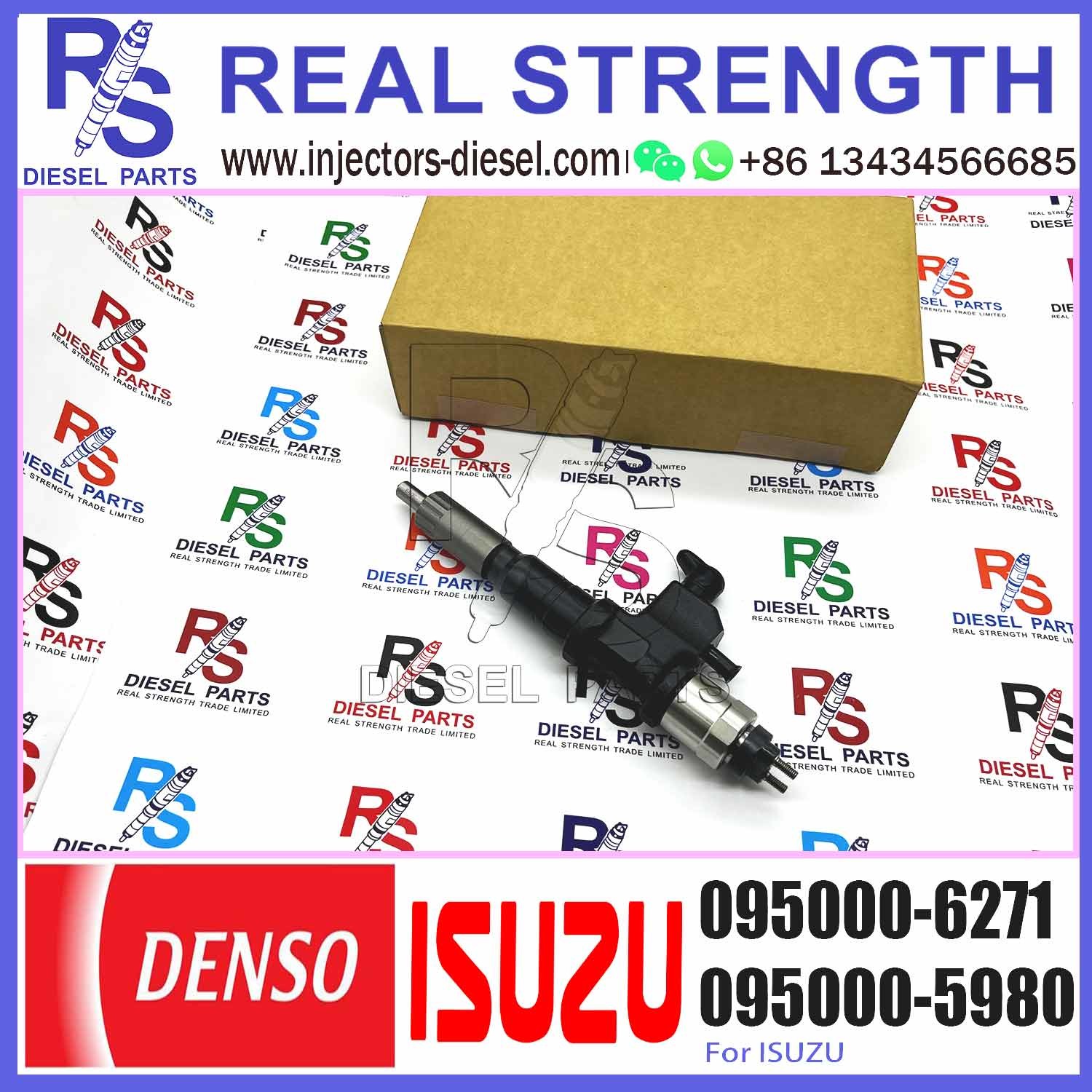 High Quality Common Rail Fuel Injector Assembly 095000-6271 095000-6272 095000-6273 095000-6274 For ISUZU GIGA 6UZ1
