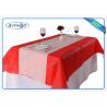 Buy cheap Shinning Red Color Non Woven Materials Tablecloth In Size 100cm x 100cm from wholesalers
