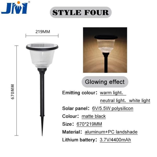 Buy cheap Powered Bright Solar Lawn Lights Garden Decoration 6V 4.5W 219x670mm from wholesalers