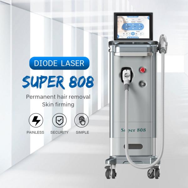 Buy cheap 600W 3 Waves Diode Hair Removal Laser Machine Grey Color 2 Year Warranty from wholesalers