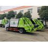 Buy cheap 3 Ton Hydraulic Rubbish Compactor Truck , Rear Loader Garbage Truck Logo Printed from wholesalers