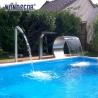 Buy cheap Large Shaped Geometric Arc Stainless Steel Fountain Sculpture For Garden Swimming Pool from wholesalers