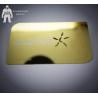 Buy cheap Blank Customized Shiny Gold Metal Business Card Hollow Out Etch Logo from wholesalers