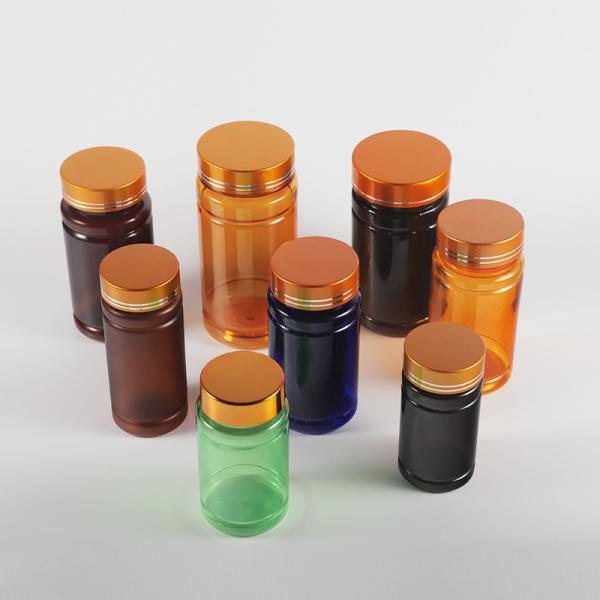 Buy cheap Pharmaceutical Packaging Tablet Medicine Bottle with Tamper-Proof Cap Label BPA Free Empty PetBrown Plastic Pill Bottle Seal from wholesalers