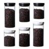 Buy cheap 650ml 750ml 950ml Food Glass Storage Jars Dia 9.5cm With Plastic Lid from wholesalers