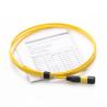 Buy cheap 12 Core Flat Ribbon Yellow MPO MTP Patch Cord Single Mode from wholesalers