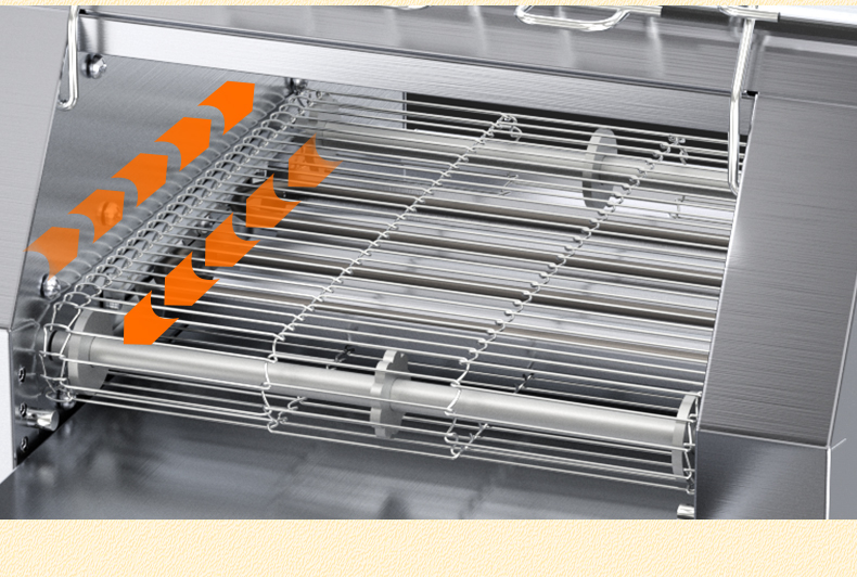 220V Commercial Electric Conveyor Toaster for Hotel/Restaurant Kitchen Food Preparation
