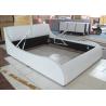 Buy cheap Kings Brand Furniture Black Tufted Design Faux Leather Queen Size Upholstered Platform bed from wholesalers