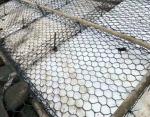 Dark Green Pvc Coated Gabion Baskets 80mm*100mm Mesh Opening For Civil Project