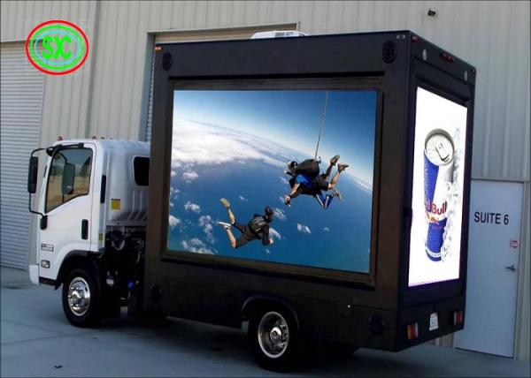 Buy cheap Advertising Mobile Truck Car LED Sign Display TV Full Color Screen P8 5500cd/m2 Brightness from wholesalers