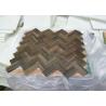 Buy cheap Kitchen Natural Stone Floor Tiles , Marble Herringbone Mosaic Tile 1" X 3" Chip Size from wholesalers