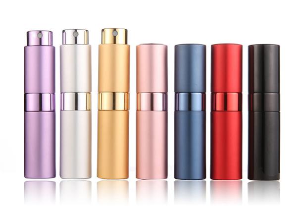Buy cheap 5ml 8ml Refillable Travel Pocket Perfume Glass Bottle Pump Spray from wholesalers