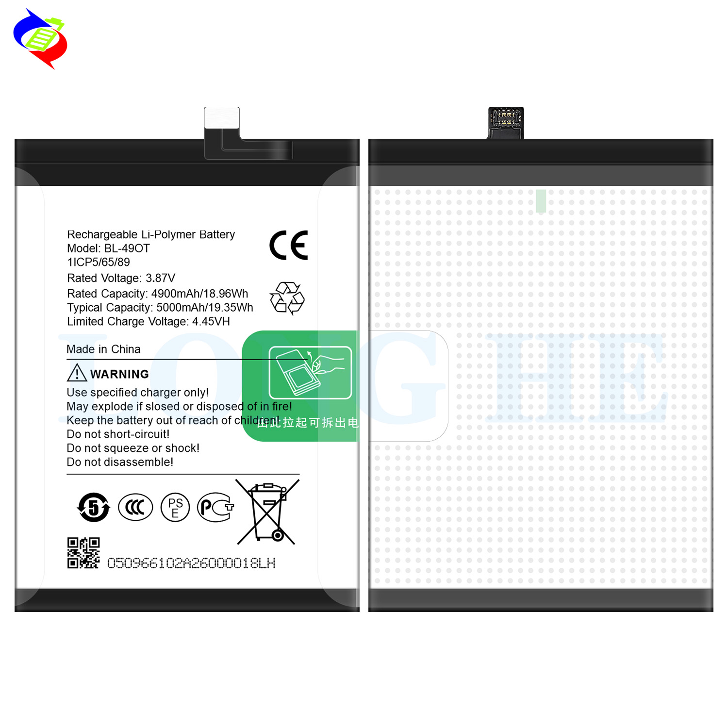 Tecno BL-49OT Li-ion Battery for Camon 20 20 Pro 4G/5G and Spark 20 Pro Mobile Phone