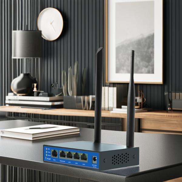 Global 4G Industrial Dual SIM Router USR-G805s-G With 4G QoS WiFi / Wired WAN