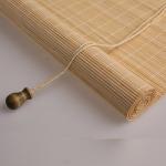 Customized Wooden Shades Bamboo Roller Blind Sunscreen 180*180cm For Home