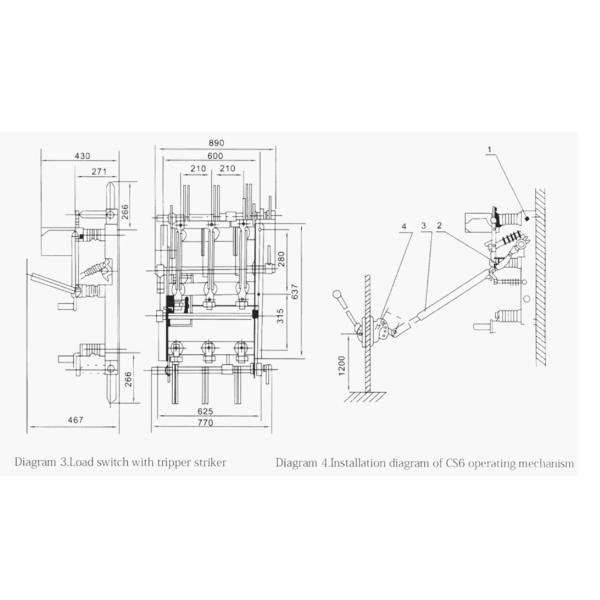 FN7-12kV Air Insulated Load Break Switch For AC Power Network