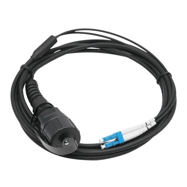 Military Type A Tactical Rugged Connector / Outdoor Fiber Optic Patch Cable /