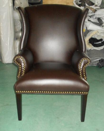 Buy cheap wooden frame fabric/PU dining chair A-521 from wholesalers