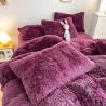 Buy cheap 200TC Thread Count Purple Color Luxury Shaggy Warm Mink Velvet Bedding Set for Winter from wholesalers