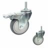 Buy cheap 100mm 198lbs Capacity Soft Rubber Caster Wheels With Covers from wholesalers