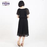 Short sleeve fashion women wome sexy summer beach dress chiffon dresses in cheap