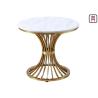 Buy cheap Modern Coffee Table With Stainless Steel Legs , Round Marble Top Dining Table from wholesalers