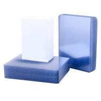 Buy cheap PVC 4x3in Semi Rigid Pokemon Plastic Sleeves , 50pcs Baseball Card Hard Plastic product