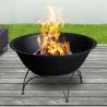 Buy cheap 80cm Black Painted Outdoor Wood Charcoal Burner Round Metal Fire Bowl Pit from wholesalers