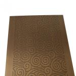 1.2mm Black 304 Rose Gold Etched Stainless Steel Sheet Mirror SS Fabrication