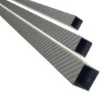 Length 600mm 3K Full Carbon Fiber Square Tube Gloss Matt Surface