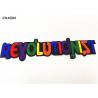 Buy cheap Greek Letter Chenille Embroidery Patches Felt Background Sewn Backing from wholesalers
