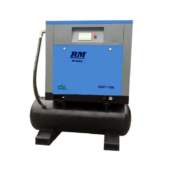 Buy cheap 0.6m3/min 10bar 5.5KW Air Receiver 300L integrated Rotary Air Screw Compressor from wholesalers