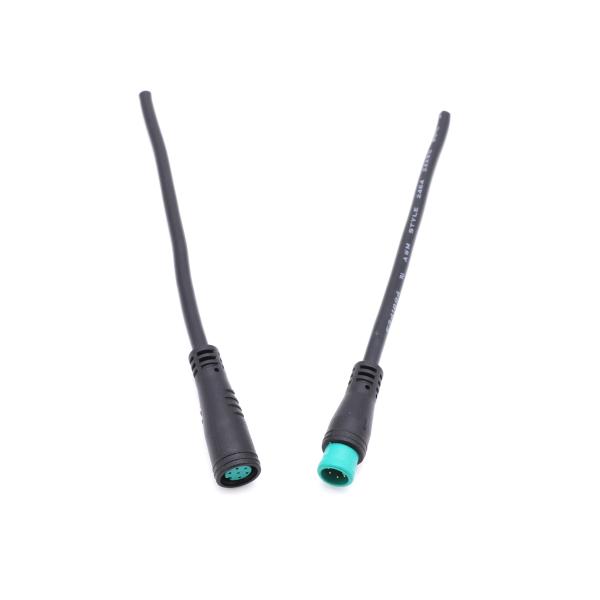 Buy cheap PVC Waterproof Cable Connector Black M8 6 Pin IP65 Ebike Use from wholesalers