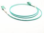 PVC LSZH Jacket Fiber Optic Patch Cables LC Duplex Uniboot OM4 High Density
