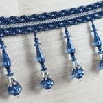 Buy cheap Handmade fashionable chain beads lace tassels fringes for curtain/sofa/pillow from wholesalers