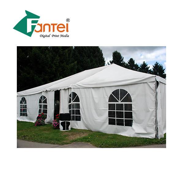 Buy cheap Tent PVC Coated Tarpaulin Waterproof ISO 9001 20X20 Density from wholesalers