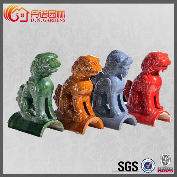 Buy cheap Handmade Chinese Roof Ornaments Decoration Dragon Animal Glazed House Design from wholesalers