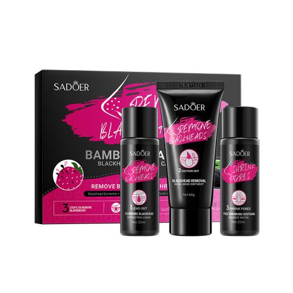 Buy cheap 70ml Mens Skincare Products Bamboo Charcoal Blackhead Removal Care Kit from wholesalers