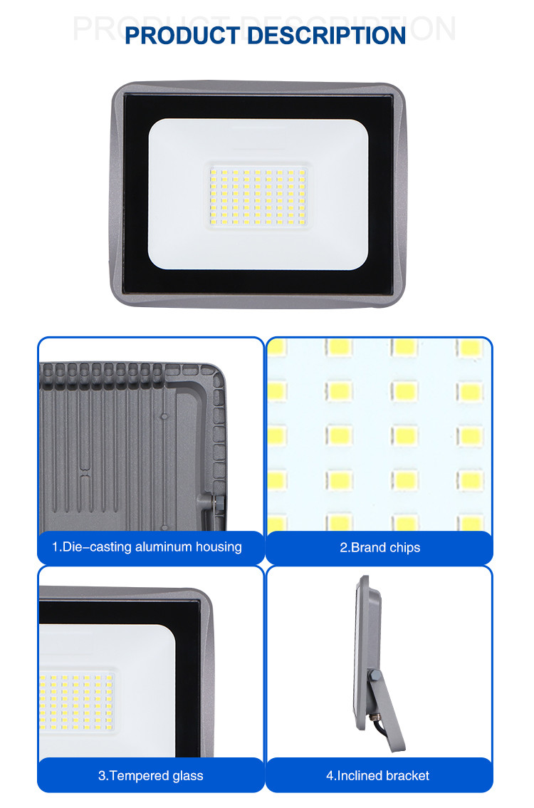 Modular Outdoor LED Flood Lights 10w 20w 30w 50w 220v Aluminum Waterproof Smd