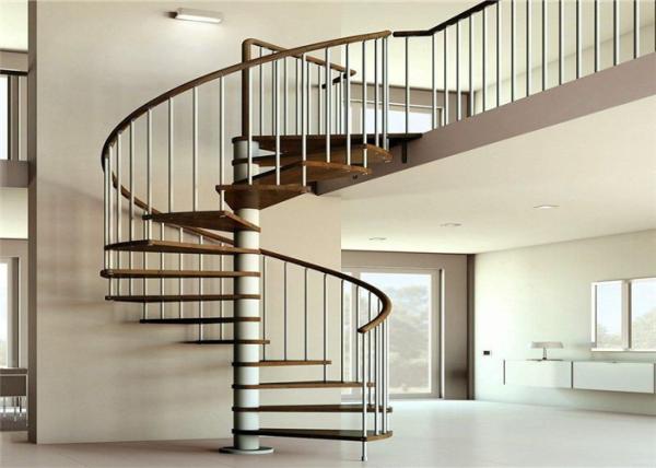 Buy cheap Apartment Interior Wrought Iron Spiral Staircase House / Office Application from wholesalers